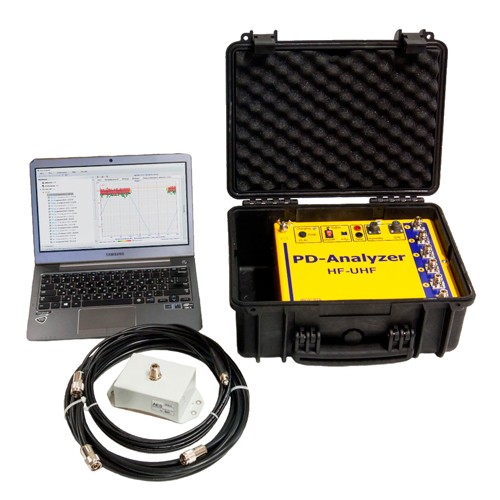 PD-Analyzer HF/UHF/6P — прибор для регистрации и анализа частичных разрядов в изоляции трансформаторов, КРУЭ, высоковольтных кабелей и муфт