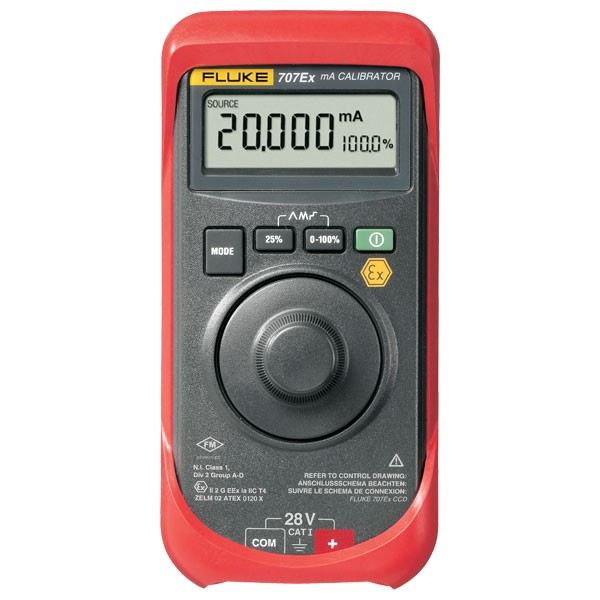 Fluke 707Ex — искробезопасный калибратор токовой петли