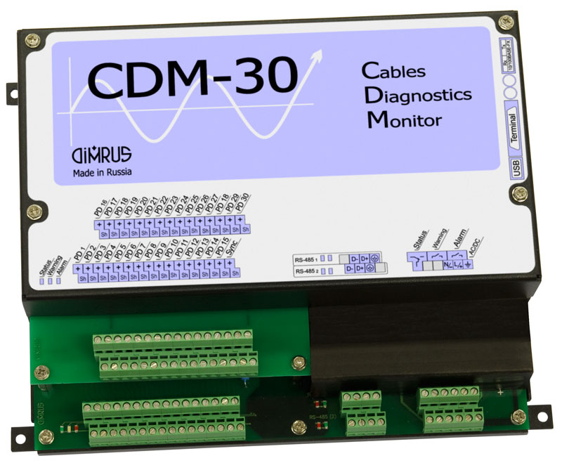 CDM-30 — система мониторинга состояния и диагностики дефектов изоляции 30 кабельных линий