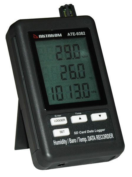 АТЕ-9382 — измеритель-регистратор температуры, влажности и атмосферного давления с временными метками (Базовая комплектация)