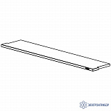 АЛ-С-18-4 ESD — полка для столов серии Альянс 1800х400 мм — ЛДСП — антистатическое исполнение