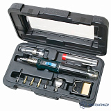 ProsKit GS-200K — газовый паяльник с автоподжигом с набором насадок в футляре