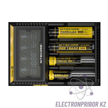 ЗУ-NitD4 — комплект универсального интеллектуального зарядного устройства для аккумуляторов различных типов и 4 аккумуляторов типа АА 2700 mAh