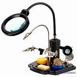 ALL-6598 — держатель платы с лупой и подсветкой