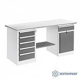 ВР-15+ДР-05+ТМБ-02/№5 — верстак — оснащенный драйвером ДР-05 и тумбой ТМБ-02 — тип столешницы №5