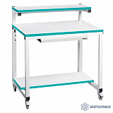 СК-01 Компьютерный LAB RAL9010 ЛДСП — стол компьютерный лабораторный 900*700мм