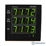CE3020/1 — цифровое устройство для индикации значений фазных или линейных напряжений