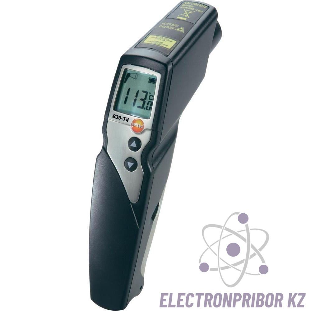 Testo 830-T4 комплект — инфракрасный термометр с 2-х точечным лазерным целеуказателем (оптика 30:1) (с кожаным чехлом и зондом температуры)