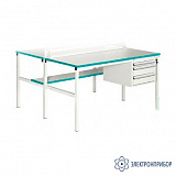 СО-10-7 Остров LAB RAL9010 — основание стола островного лабораторного 2*(1000*700)мм