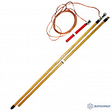 ЗПЛ-220Н-1 (сеч. 25мм2) — заземление переносное для воздушных линий однофазное до 220кВ с одной штангой