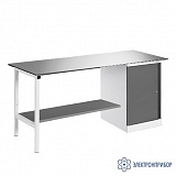 ВР-18+ТМБ-01/№4 — верстак — оснащенный тумбой ТМБ-01 — тип столешницы №4