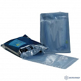 MC 203x406 — серо-голубой металлизированный упаковочный пакет 80 микрон c zip-защелкой