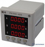 PA194I-AX4 — амперметр 3-канальный (общепромышленное исполнение)
