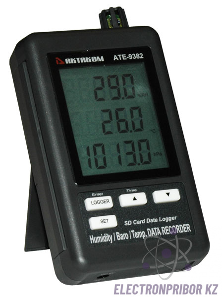 АТЕ-9382BT — измеритель-регистратор температуры, влажности, давления с Bluetooth интерфейсом