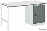 СР-15-7+ТМБ-01 ESD — стол рабочий КОНСТАНТ с тумбой ТМБ-01 — антистатическое исполнение