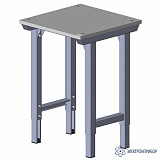 С6У-1500х700 ESD HPL (цвет RAL 7035) — стол дополнительный универсальный антистатический (ЛДСП с антистатическим HPL пластиком)