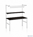 Комплект СОВ-12-7 ESD — рабочее место для операций с оптоволокном (с полкой и освещением)