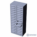 32ЯВ (ral 7001) — шкаф металлический