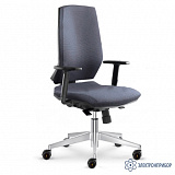 VKG C-500/KJ140 ESD — антистатическое тканевое лабораторное кресло с эргономичной спинкой и комфортным сидением — с газлифтом KJ/140 и подлокотниками