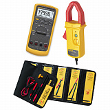 Fluke 87V/i410/L215 — набор цифрового мультиметра Fluke 87V, токовых клещей i410 и комплекта Fluke L215 SureGrip