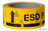 A-7418 — клейкая лента желтого цвета с маркировкой ESD