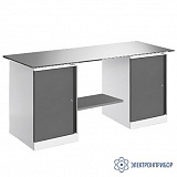 ВР-18+ТМБ-01+ТМБ-01/№4 — верстак — оснащенный двумя тумбами ТМБ-01 — тип столешницы №4