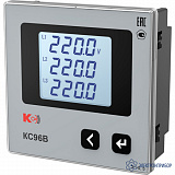 КС96В-К3 — вольтметр трехканальный 1RS-485 (лицевая панель 96х96 мм)