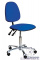 VKG C-100/KJ260 ESD (цвет синий) — антистатический тканевый лабораторный стул с регулировкой угла наклона спинки