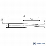 МN20-DB-05 — паяльная насадка 5 мм (односторонний срез — износостойкая)