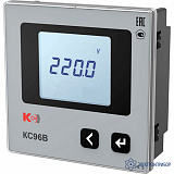 КС96В-К1 — вольтметр одноканальный 1RS-485 (лицевая панель 96х96 мм)