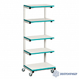 СТ-05/1 Комфорт LAB RAL9010 ЛДСП — подкатная лабораторная стойка 700х470х1635 мм