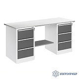 ВР-15+ДР-03+ДР-03/№5 — верстак — оснащенный двумя драйверами ДР-03 — тип столешницы №5