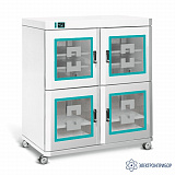 DC-4W ESD (белый) — шкаф сухого хранения антистатический с 4 секциями