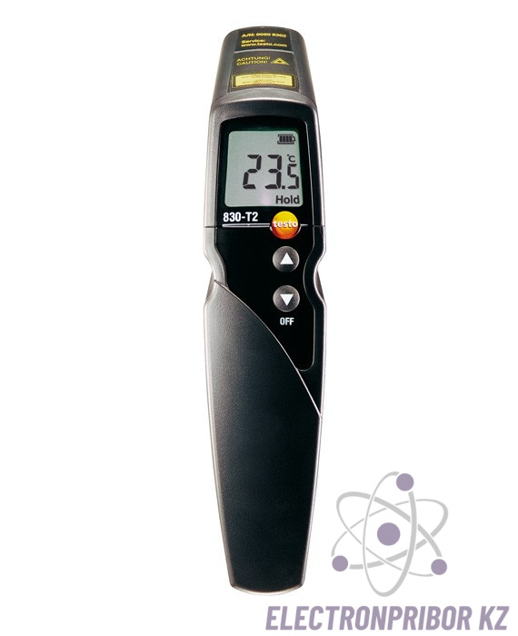 Testo 830-T2 комплект — инфракрасный термометр с 2-х точечным лазерным целеуказателем (с кожаным чехлом и зондом температуры)
