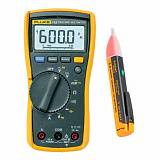 Fluke 115/1AC-II Kit — комплект мультиметра цифрового и бесконтактного тестера переменного напряжения