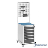 СТ-Р RAL7035 — ремонтная подкатная стойка (цвет светло-серый)