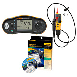 Fluke 1662/T110 KIT/D — комплект многофункционального тестера электроустановок и пробника напряжения с ПО DMS