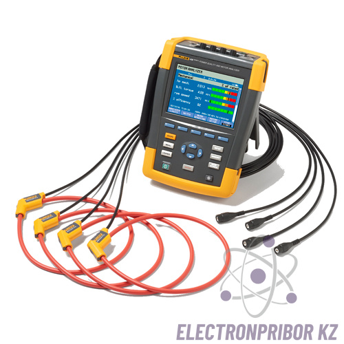 Fluke 438 II — анализатор качества электроэнергии и работы электродвигателей (с токовыми клещами)