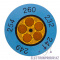 6460077 — круглые термоиндикаторы 199°C/224°C