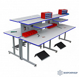 К29 ESD HPL — комплект опций антистатический для рабочего места радиомонтажника (островное – составное) (ЛДСП с антистатическим HPL пластиком)