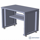 V6-1200 ЛДСП (цвет RAL 7035) — верстак (ДСП 22 мм с ламинированным покрытием)