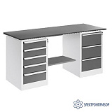 ВР-15+ДР-05+ДР-03/№3 — верстак — оснащенный двумя драйверами ДР-05 и ДР-03 — тип столешницы №3