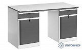 CP-18-7+ТМБ-02+ТМБ-02 ESD — стол рабочий КОНСТАНТ с двумя тумбами ТМБ-02 — антистатическое исполнение