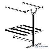АЛ-О/Д-15-7 Альянс — основание дополнительного островного рабочего места 1500х700 мм