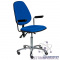 VKG C-200/KJ260 ESD (цвет синий) — антистатический тканевый лабораторный стул с регулировкой угла наклона спинки и сидения — с газлифтом KJ/260