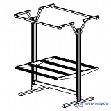 АЛ-О-18-7 Альянс — основание островного рабочего места 1800х700 мм