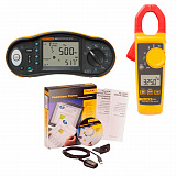 Fluke 1662 SCH-CLAMP/F — комплект многофункционального тестера электроустановок и токоизмерительных клещей с ПО FVF
