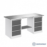 ВР-15+ДР-03+ДР-03/№4 — верстак — оснащенный двумя драйверами ДР-03 — тип столешницы №4