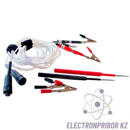 СКБ042.08.00.000/-01 — комплект кабелей для измерения сопротивлений по четырехзажимной схеме с раздельными токовым и потенциальным проводом