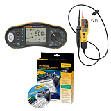 Fluke 1663/T130 KIT/D — комплект многофункционального тестера электроустановок и пробника напряжения с ПО DMS